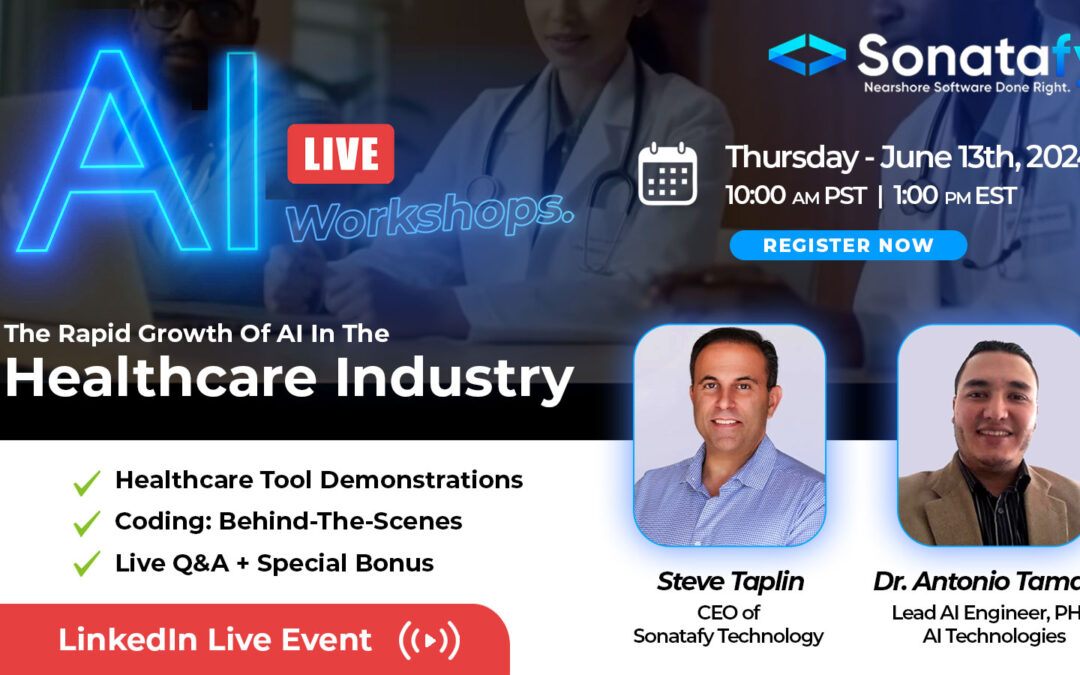 AI Workshops | The Rapid Growth Of AI In The Healthcare Industry | Thursday, Jun 13, 2024